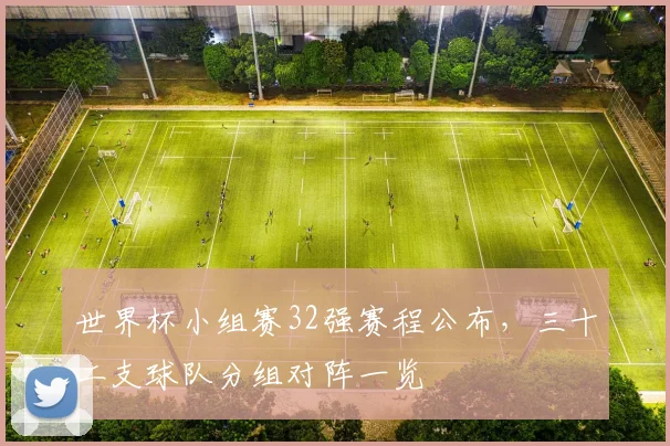 世界杯小组赛32强赛程公布，三十二支球队分组对阵一览